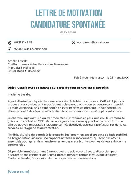 gifi recrutement candidature spontanée